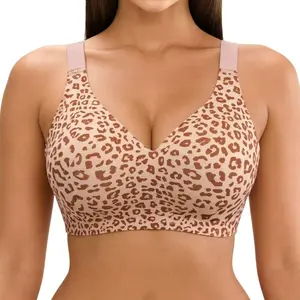 Plus-size wireless jelly push-up bras, wireless full-cup push-up bras, seamless push-up bras, comfortable everyday push-up bras