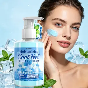 170g Cooling Cream, Ice Feel Cool Enioy Summer Face & Body Cream, Mint Extract, Niacinamide, Summer Season Cooling Feel,Hyaluronic Acid, Aloe Vera, Moisturize All Skin Care, Refreshing not greasy, Apply It to Your Skin for a Refreshing Cooling Sensation