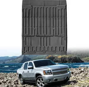 Truck Bed Mat for Chevy Avalanche 2007-2013 Short Bed (5.3 FT / 63.3inches), All Weather Custom Fit Truck Cargo Bed Liner Black Bed Floor