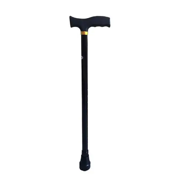 Adjustable Walking Cane, 10-Level Height Adjustment, Non-Slip Rubber Tip with Built-in Metal Sheet, Safety Lock Knob for Elderly