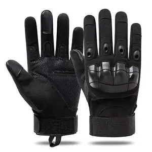 Tactical Full Finger Gloves Soft Knuckle Protection Touchscreen-Enabled Non-Slip Breathable Design for Motorcycle Riding Hunting Outdoor Training Perfect Gift for Men Women