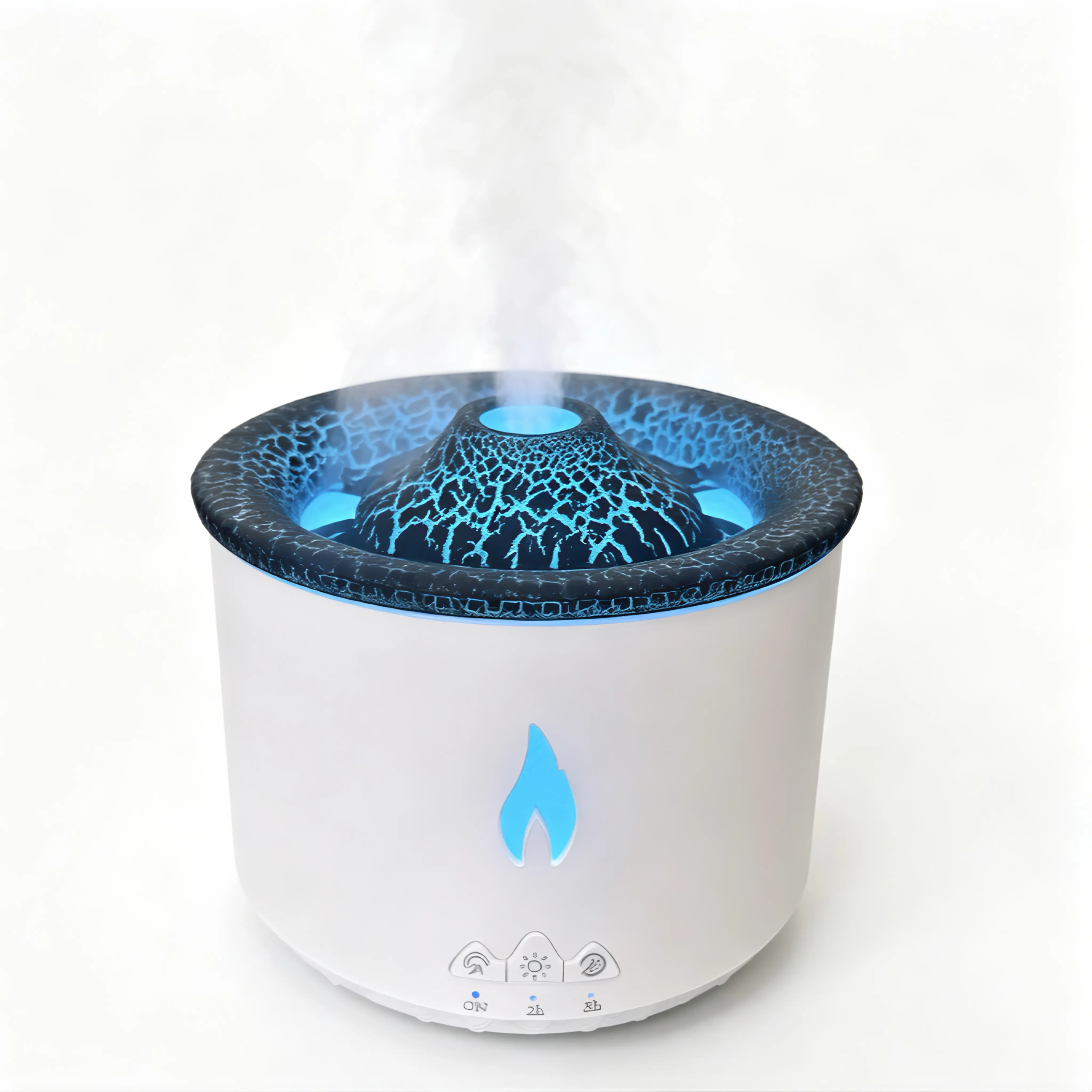 Volcano Glow Aroma Diffuser — Ultrasonic Mist Humidifier with Warm Ambient Lights & Jellyfish Mist Effect, Remote Control, Quiet Operation, Perfect for Bedrooms & Living Rooms, Great for Personal Home Use, Birthday & Christmas Gifts