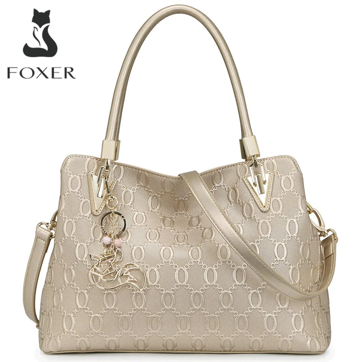 Women's Cowhide Shoulder Bag - Large Capacity Tote