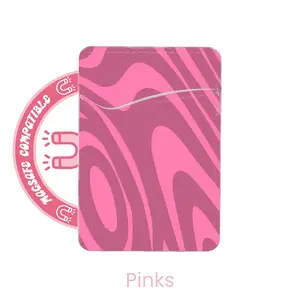 abbyrose Twisted Zebra Card Holder with magnet Pinks