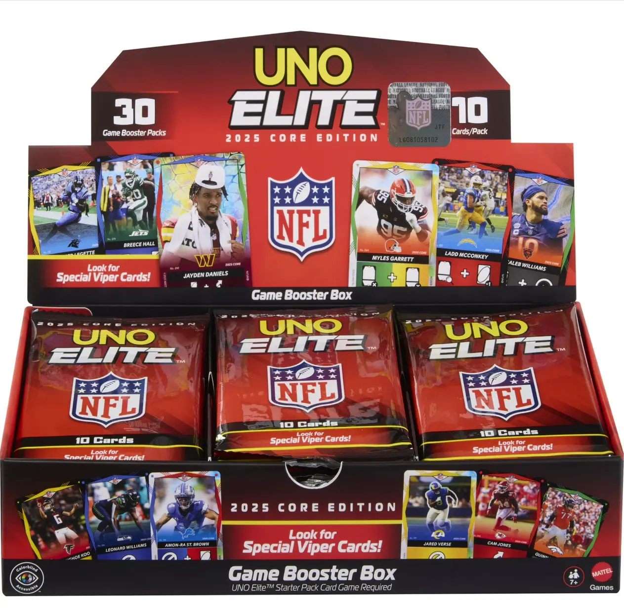 Uno Elite NFL 2025 Core Edition, Booster Box