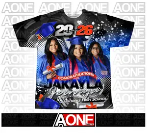 Jakayla 3D Graduation Sublimation Print Shirt