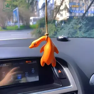 1/2pcs Cute Color-Changing Roast Duck Car Hanging Pendant Swing Duck Fun Decoration Keychain Mobile Phone Pendant UV Color Changing Creative Ornament, Perfect Small Gift for Driving Relax