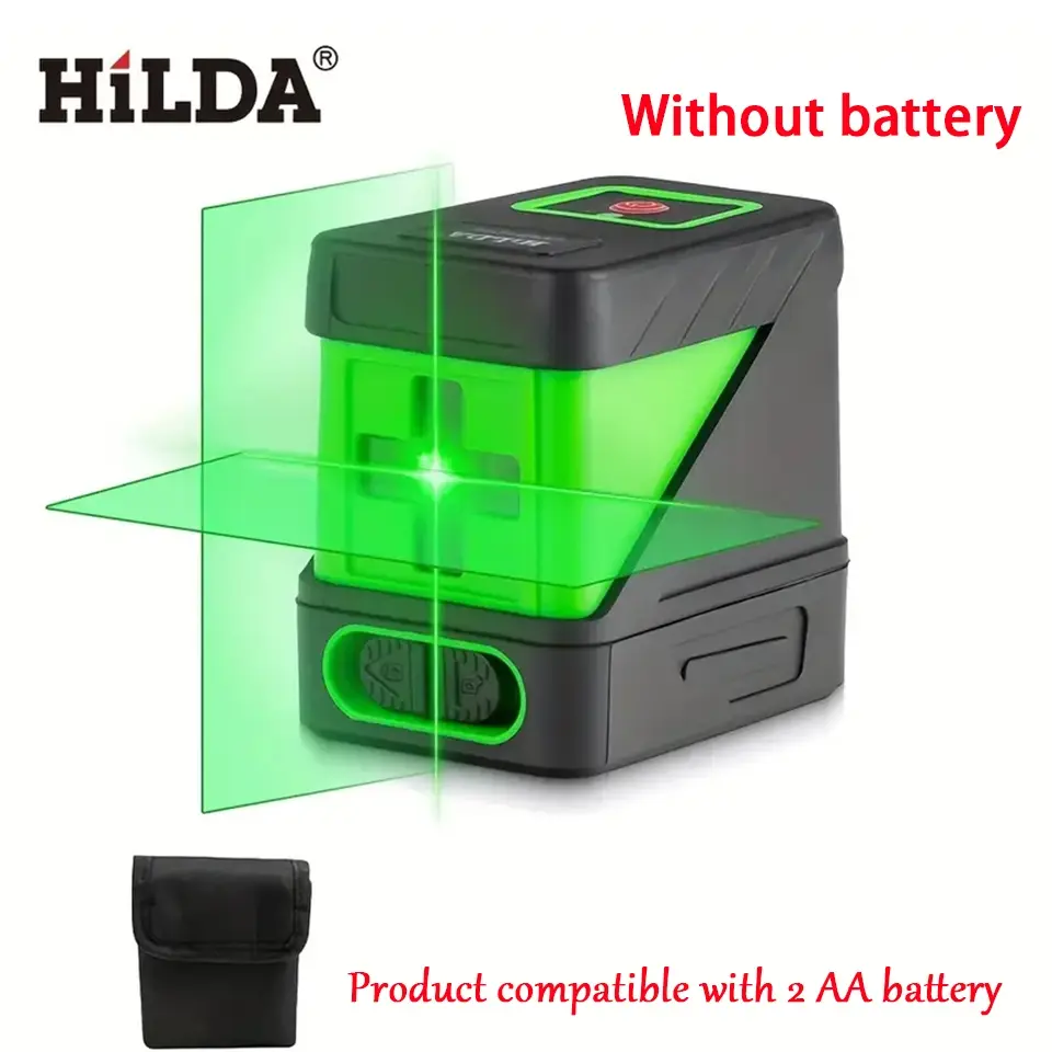 Portable Laser Level, 2 Line Laser Level, Automatic Leveling Laser Level, Self Levelling Laser, Laser Leveler, Professional Laser Level Tool for Home, Outdoor Use