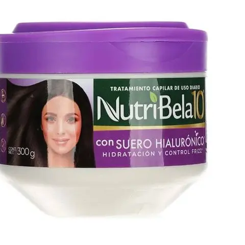 Hair repair Frizz and hydratation Control Nutribela 10 hair treatment 300gr with hyaluronic serum