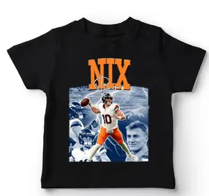 Youth and Adult Bo NixX T-Shirt, Denver Football Shirt, Christmas Gifts, Gift for fan