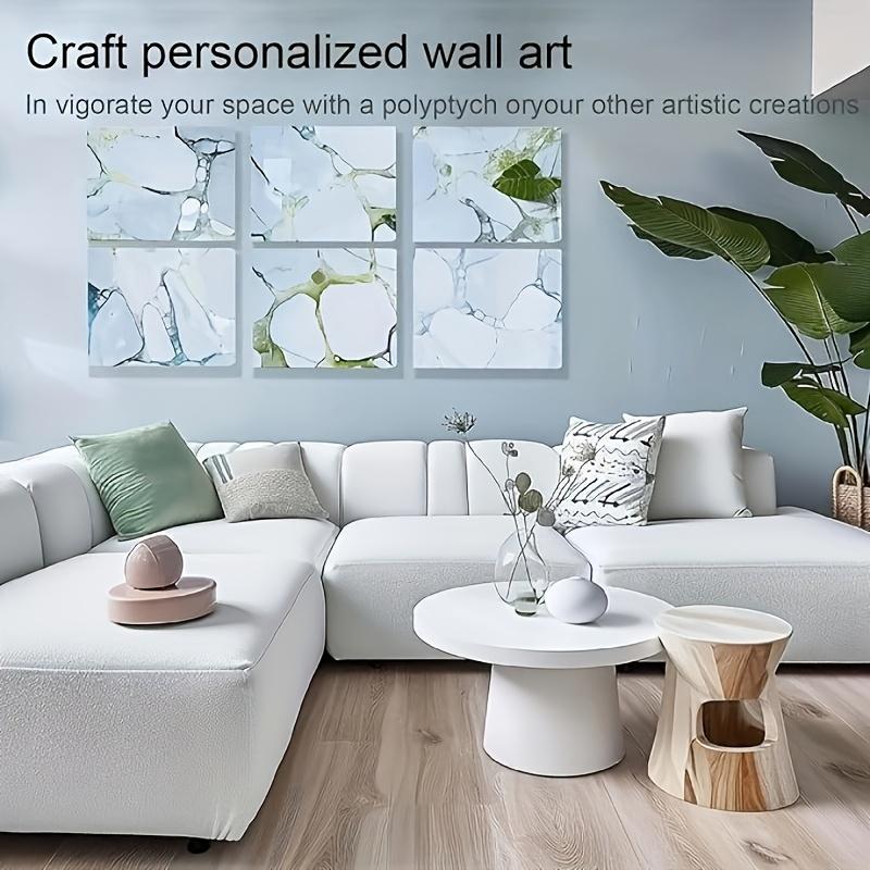 Set of 4 Canvas Boards for Painting, Acid-Free Blank Panels Ideal for Art Classes & Parties, Perfect for Artists & Beginners, Art Craft Supplies