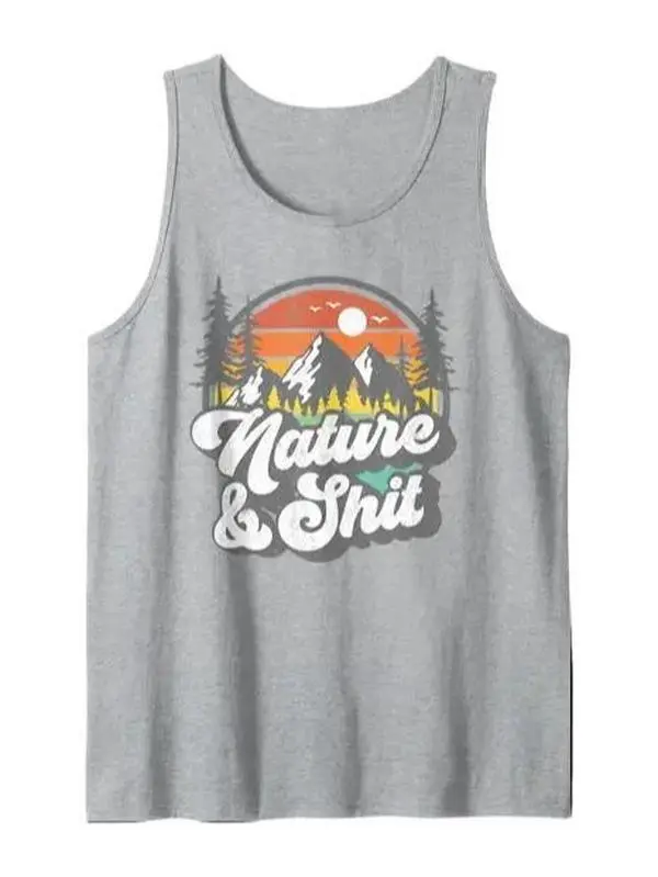 Nature Tank Top, Funny Hiking Camping Tank, Hiker Camper Tank, Adventure Lifestyle Top, Hiking Trip Outfit, Casual Daily Wear 			