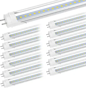 2FT LED Tube Light, T8 G13 Type B LED Bulb, 10W/24W, 5000K Daylight, 1120LM, 24 Inch T10 T12 F20T12 Fluorescent Bulb Replacement, 12 Pack Lamp Illumination Energy Efficient