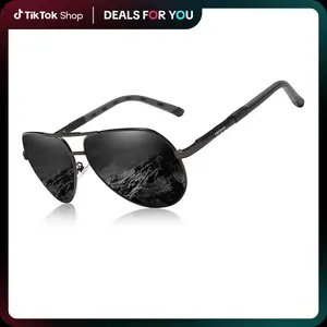 KIGNSEVEN Classic Polarized Sunglasses for Men Women Retro Aluminum magnesium Sun glasses K725 Fathersdaygift Aviator Outdoor Fun Eye Protection Eyewear Unisex Accessories