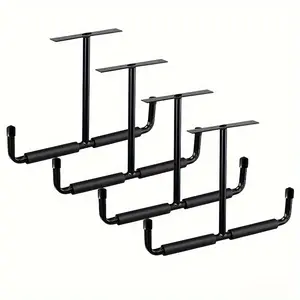 Garage Storage Hook Rack for Ceiling Installation, Heavy Duty, Practical Hook for Hanging Hoses, Wood, and Bulky Items