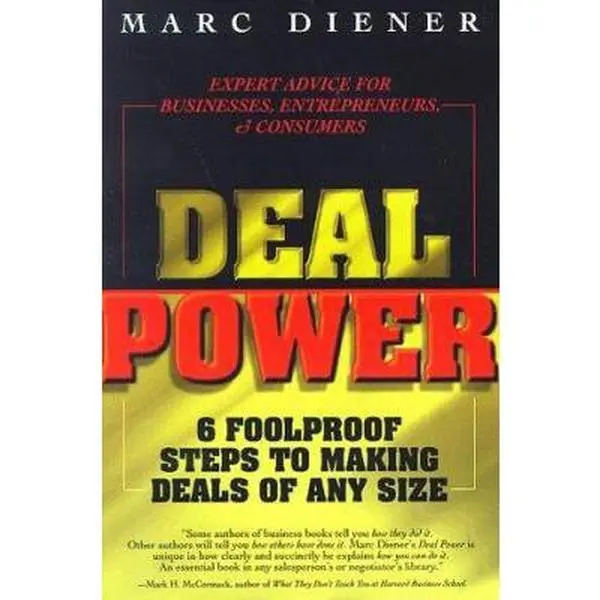 USED Book - Deal Power: 6 Foolproof Steps to Making Deals of Any Size by Marc Diener (Paperback) - english