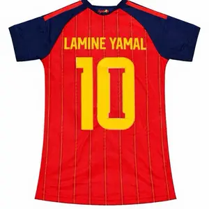 26 WC Lamine Yamal Player Version Jersey - 26 Season Slim Fit with Player's Number and Name for Fans