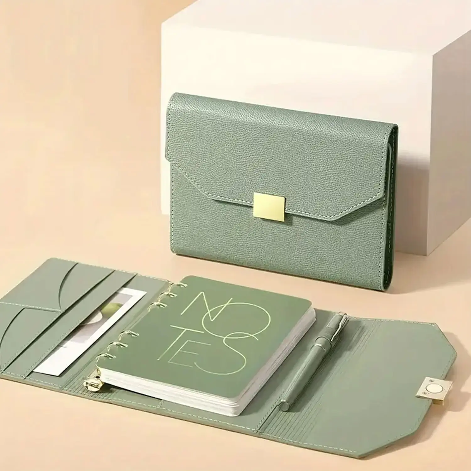 Three-Fold Business Office Notebook, Matte Finish and Regular Lines, Fashionable Notebook for Notes and Meetings, Ideal for Professionals, Stationery Office Supplies, Office Essentials, Work Accessories