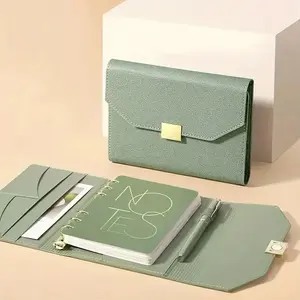 Three-Fold Business Office Notebook, Matte Finish and Regular Lines, Fashionable Notebook for Notes and Meetings, Ideal for Professionals, Stationery Office Supplies