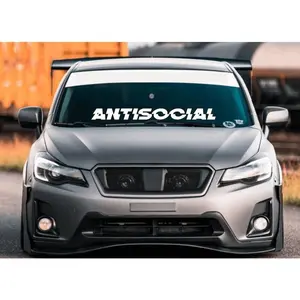 Antisocial / Decal Sticker Windshield Window Body Mirror Glass Laptop