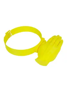 Viral Novelty Hand Sun Visor, Funny 3D Palm Headband Hat, Creative Outdoor Sunshade Headwear, Gag Gift for Beach, Pool, Parties, Festivals & Summer Fun BeyBattle Set with Launchers