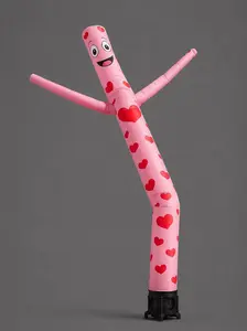 19.7FT Pink Heart Air Dancer Tube Man with Powerful Blower