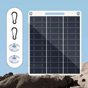 10W Portable Off Grid Solar Panel Outdoor Lightweight Portable High Efficiency Solar Charger for Camping, RV, Boat, Hiking, Backpacking, Cell Phone, Mobile Power, Emergency Energy Portable Solar Panels