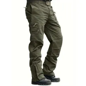 Men's Pants Wear And Scratch Resistant Field Training Pants Outdoor Mountaineering Camping Multi-Pocket Cargo Work Pants Daily Commuting Work Seasonal Pants Training Team Work Rip Resistant Pants