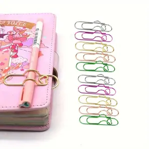 Teacher's Day gifts   10Pcs Heart Pen Clip.back-to-school season.practical.Carbon steel paperclip.10Pcs Multifunctional Metal Heart Pen Clip, Paper Clip Holder Pen Holder for Clipboard, Cute Notebook Pen Loop Holde. Office School Accessories