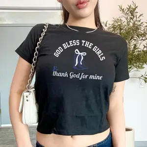 Megan Moroney God Bless The Girls Baby Tee, Am I Okay Bella