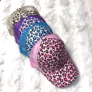 Trucker [Live] Leopard Print Hat, One Size, Unisex