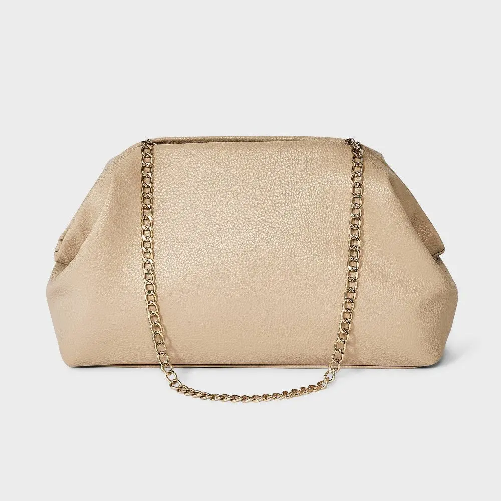 Oversized Clutch - A New Day Tan