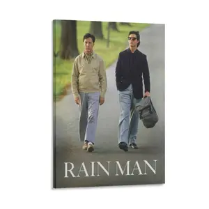 Rain Man Movie Poster Canvas Poster Bedroom Decor Sports Landscape Office Room Decor Gift Frames Ornaments Wall Decoration Artistic Photo