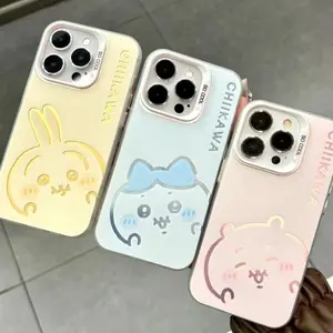 Cartoon Cute Couple Style Chiikawa Phone Case For iPhone 16 15 14 13 12 11 Pro Max XR XS MAX 7 8 PLUS MINI INS Shockproof Cover