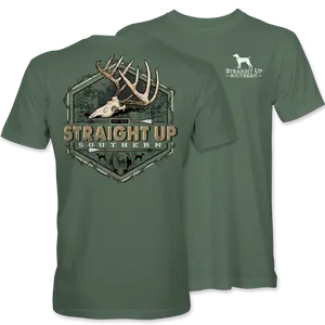 Bow Buck Skull - Bow Hunting Buck Skull T-Shirt