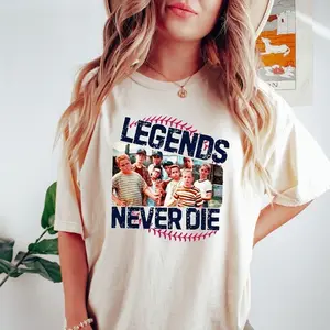 Retro Comfort 1990s Sandlot Legends Never Die Shirt, Baseball T-Shirt, Baseball Squad Crew Shirts, Baseball Team Tee