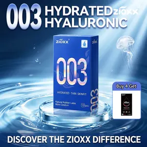 【ZIOXX 003】 Ultra Sensitive Ultra Thin Condoms , 10 Count,  Healthcare , SKINFIT, Odorless Natural Latex Extra Comfort Healthcare Bathroom