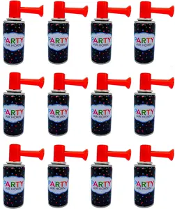 12 Pack Air Horn, Noise Maker Handheld Air Pump Horn for Parties, Birthdays, Special Events, Sports, Safety, Games, Camping, Graduation, Boating