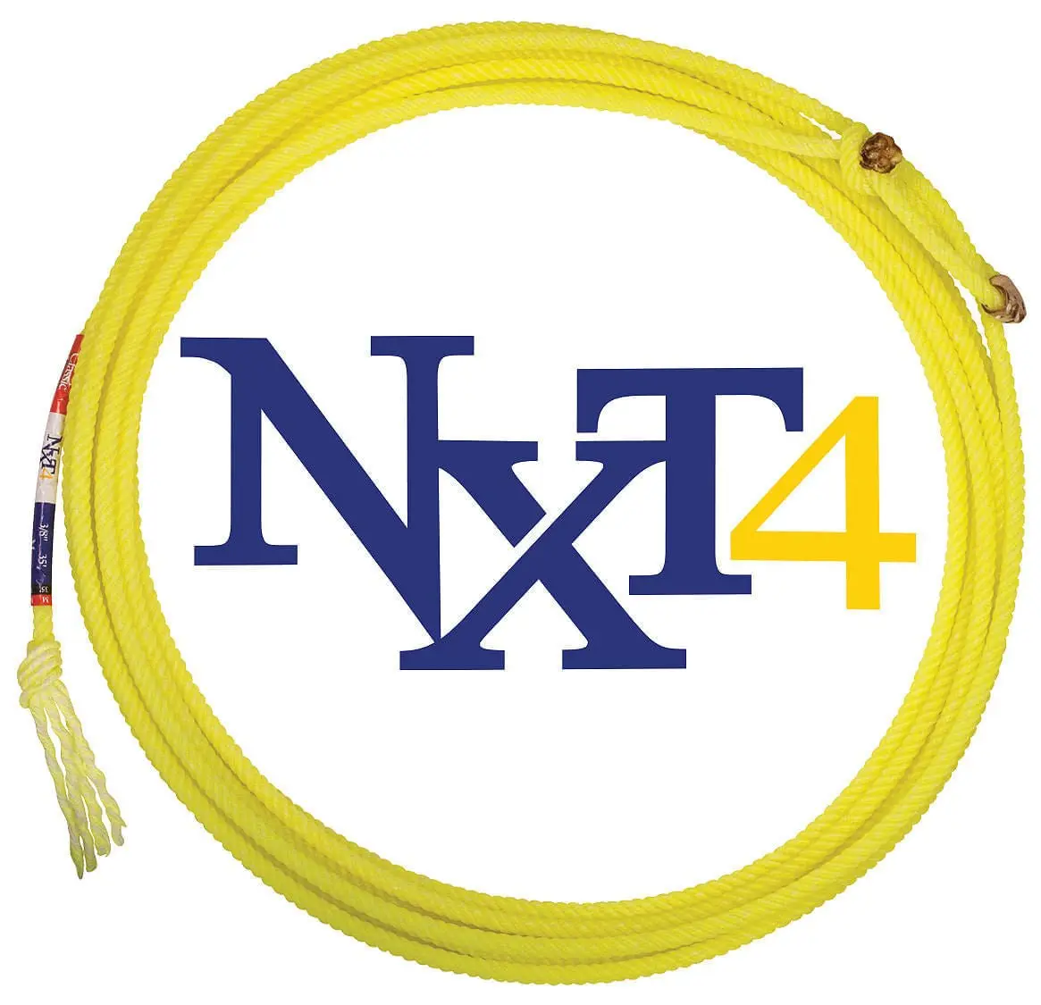 Classic NXT4 4-Strand Heel Rope for Team Roping, 35 Feet