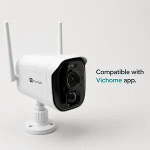 VicoSafe Wireless Security Camera CG7/X87 Model ST-G1 - High-Resolution 2304×1296, 140° Viewing Angle, CMOS Sensor - Compatible with Vicohome App for Advanced Home Monitoring