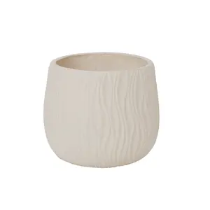24" Tall Indoor/ Outdoor Oval Shaped Shell Designed Planter