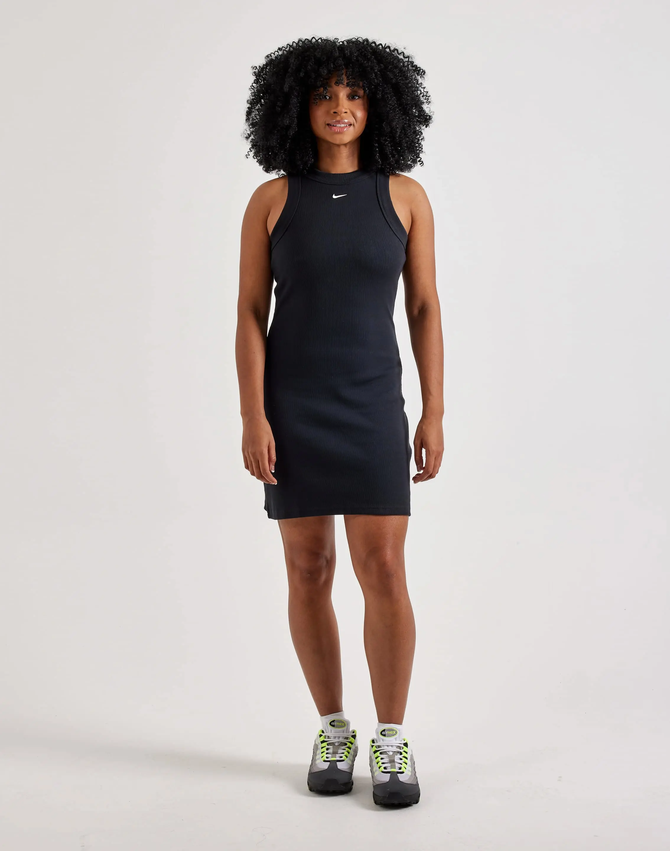Womens Nike Chill Knit Ribbed Tank Dress Womens Nike Chill Knit Ribbed Tank Dress