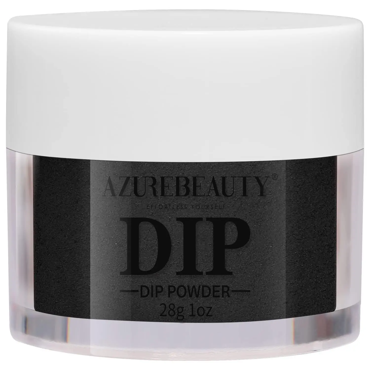 Dip Powder Black Color, AZUREBEAUTY Nail Dipping Powder French Nail Art Starter Manicure Salon DIY at Home, Odor-Free and Long-Lasting, No Needed Nail Lamp Curing, 1 Oz