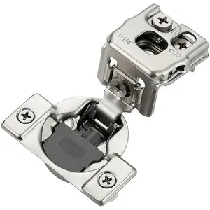 10 Pack 5 Pairs 1-1/4 inch Overlay Soft Close Cabinet Hinges for, Stainless-Way, Concealed Self-Closing Door Hinges