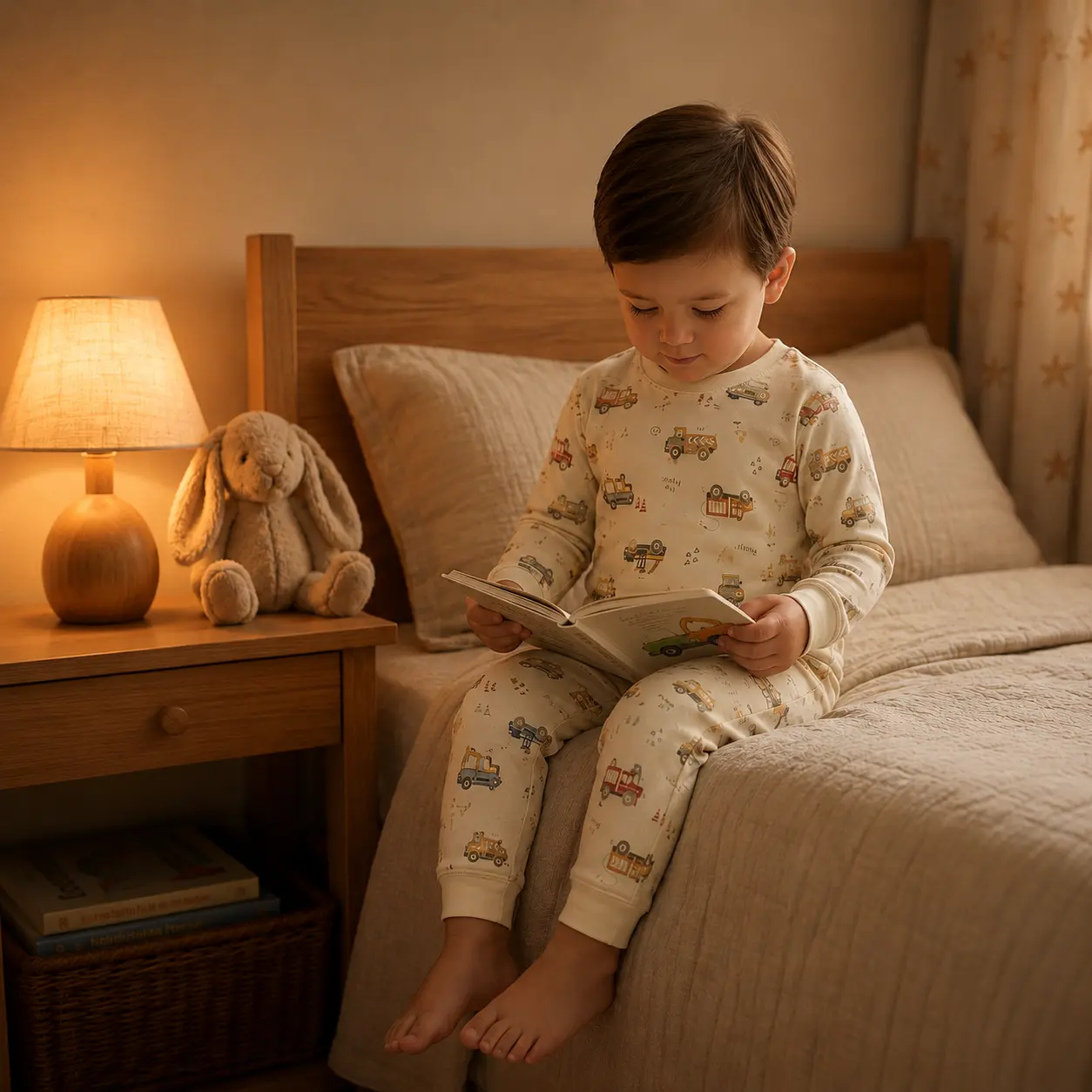 Toddler Soft Cotton Pajamas Set - Snug Fit Pjs, Soft Breathable Pjs, Cozy Kids Sleepwear