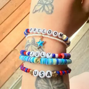 Fourth of July bracelet set