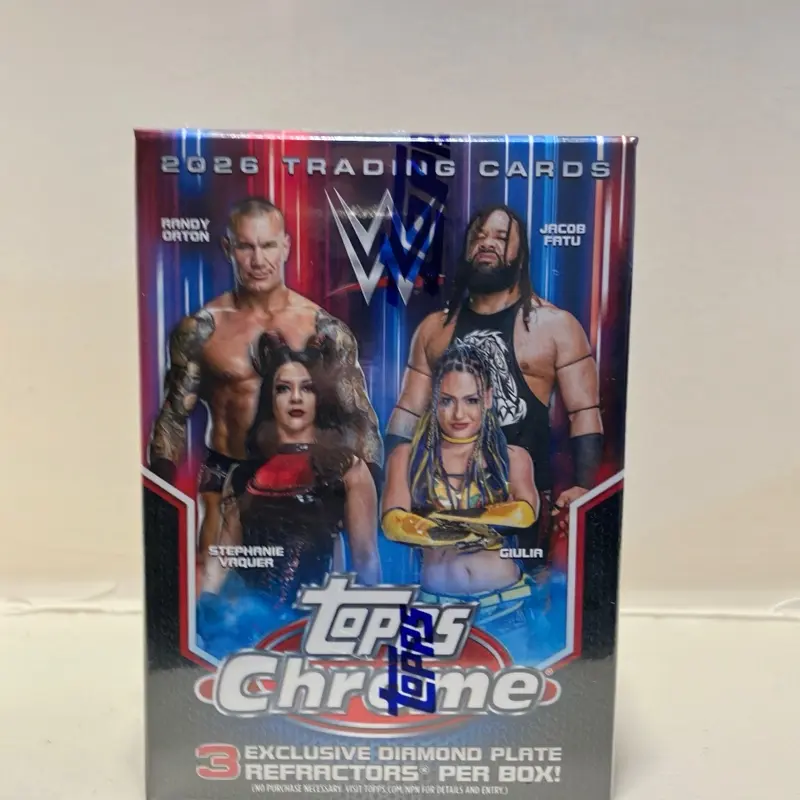 Factory Sealed 2026 Topps Chrome WWE Blaster Box