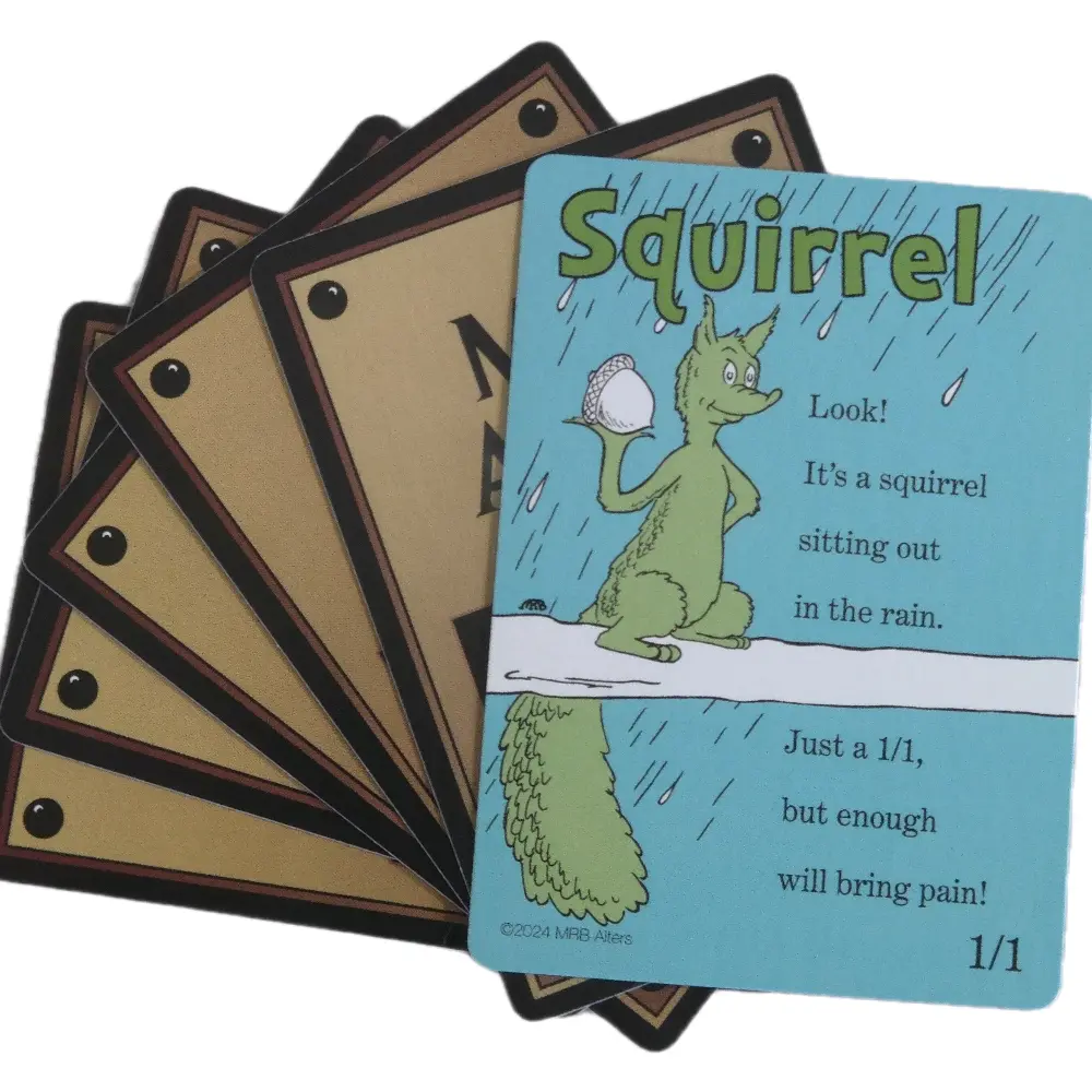 Whimsical Squirrel Token Cards for MTG Illustrated by MRB Alters Foil or Non-foil Printed on Premium Cardstock 2.5" by 3.5" Fun Inspired Tokens