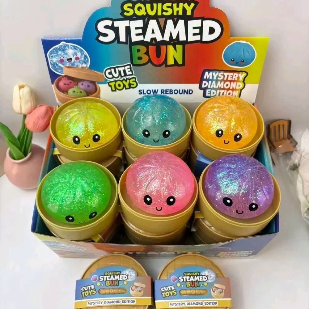 Squishy Dumpling Toy, Dumpling Squishy, Random 1 of 14 Colors