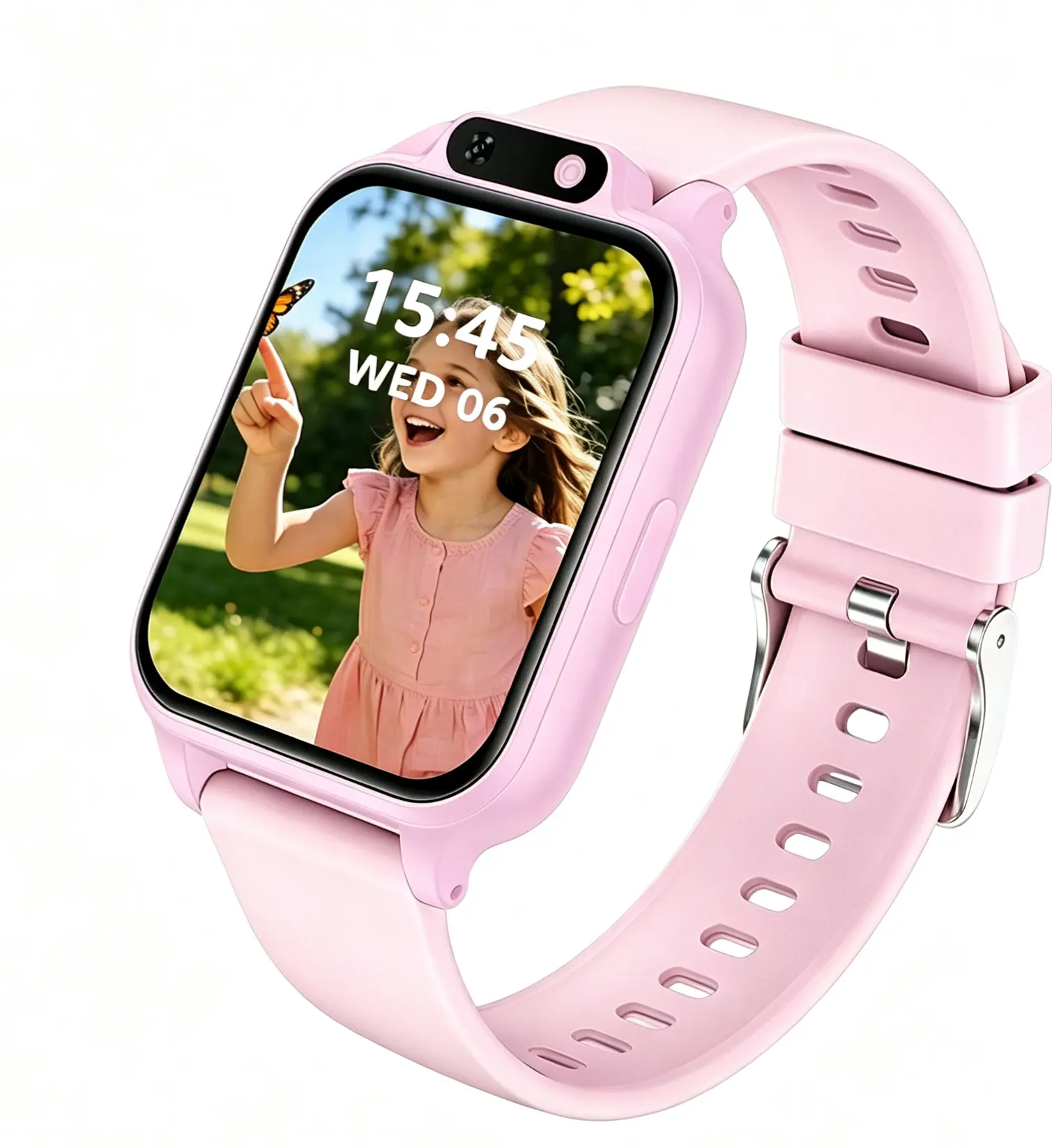 New Kids' HD Smartwatch (1.83in) - Cam, 18 Built-in Fun Games, Growth Album for Precious Memories, Lithium Ion Batteries, Calculator, Calendar, LED Flashlight